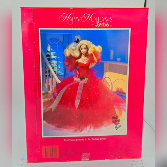 Vintage 1988 Happy Holidays Barbie Special Edition Doll - Picture 6 of 7